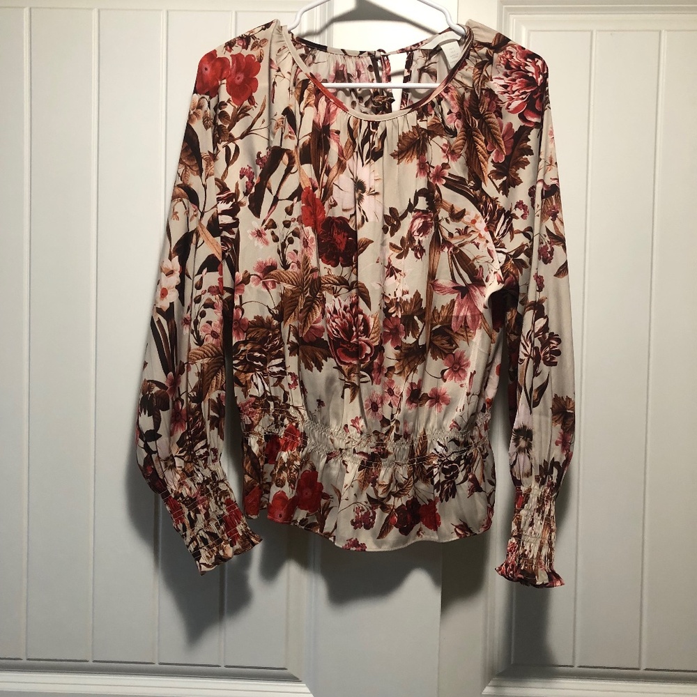 Silky Floral Blouse by H&M